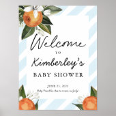 Een zoete babyjongen onderweg naar Clementine Welk Poster (Voorkant)