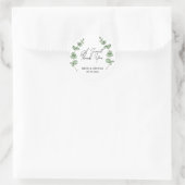 Een zoete bedankfavoriet, traktatie, cadeau ronde sticker (Tas)