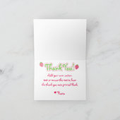 Een zoete bessen, aardbei Dank u kaart (Binnen)