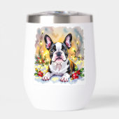 Een zoete Boston Terrier Kerstmis (Voorkant)