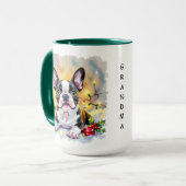Een zoete Boston Terrier Kerstmis Mok (Voorkant links)