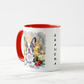 Een zoete Boston Terrier Kerstmis Mok (Voorkant links)
