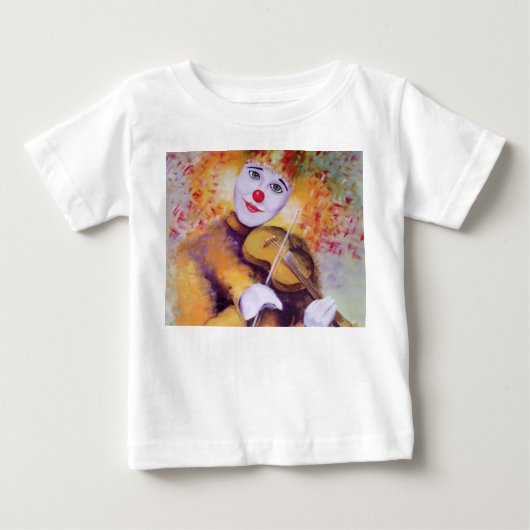 Een zoete clown die de viool speelt (Voorkant)