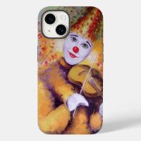 Een zoete clown die de viool speelt