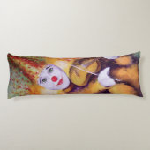 Een zoete clown die de viool speelt lichaamskussen (Achterkant)