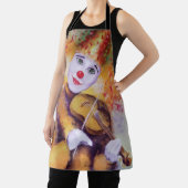 Een zoete clown die de viool speelt schort (Insitu)