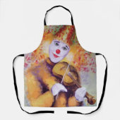 Een zoete clown die de viool speelt schort (Voorkant)
