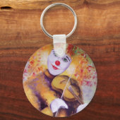 Een zoete clown die de viool speelt sleutelhanger (Voorkant)