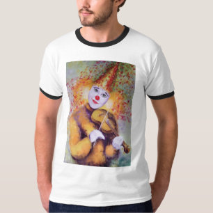 Een zoete clown die de viool speelt t-shirt