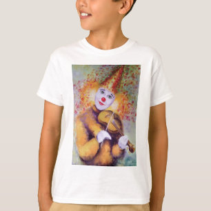 Een zoete clown die de viool speelt t-shirt
