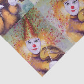 Een zoete clown die de viool speelt tissuepapier (Detail)