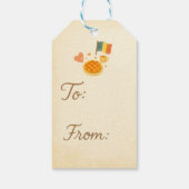 Een zoete dag in België - Whimsical Gift Label Cadeaulabel (Achterkant)