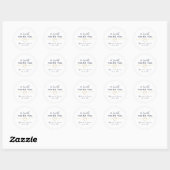 Een zoete dank je trouwcadeausticker ronde sticker (Vel)