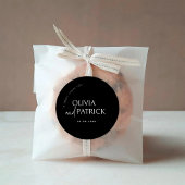 Een zoete dank je trouwcadeautje label sticker