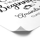Een zoete die aan een nieuw beginnend Afstuderen a Poster (Hoek)