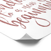 Een zoete die eindigt op een Nieuw Beginnend Roos  Poster (Hoek)