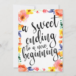 Een zoete einde betaalbaar boho bloemenschild