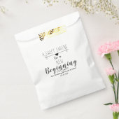 Een zoete einde nieuw begin chic huwelijksgeschenk bedankzakje (Gezegeld)