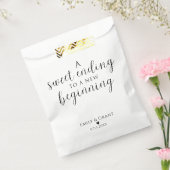 Een zoete eindigend op een Nieuwe Beginnende Favor Bedankzakje (Gezegeld)