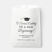 Een zoete eindigend op nieuw beginnend Afstuderen  Bedankzakje (Voorkant)