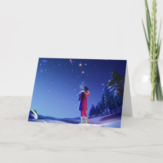 Een zoete en tedere kerstwens feestdagen kaart (Voorkant)