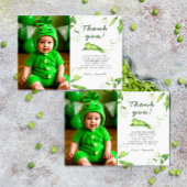 Eén Zoete Erwt Eerste Verjaardag Bedankkaart