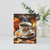 Een zoete herfstzegen briefkaart (Staand voorkant)