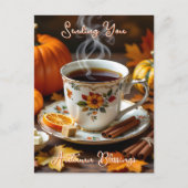 Een zoete herfstzegen briefkaart (Voorkant)