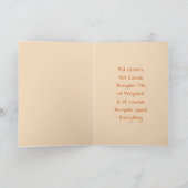 Een zoete herfstzegen kaart (Binnen)