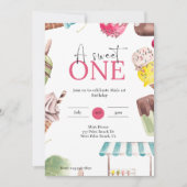 Een zoete ijsje voor de eerste verjaardag kaart (Voorkant)