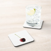 Een zoete kersencoastercna bier onderzetter (Rechterzijde)