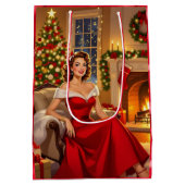 Een zoete kerst uit het verleden  medium cadeauzakje (Achterkant)