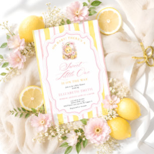 Een zoete kleine citrus citroen meisje baby shower kaart