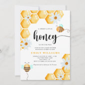 Een zoete kleine honing-Baby shower Kaart (Voorkant)