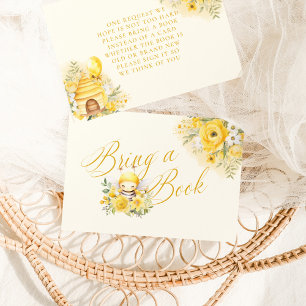 Een zoete kleine honingbij baby shower Breng een b Informatiekaartje