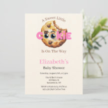 Een zoete kleine koek roze baby shower