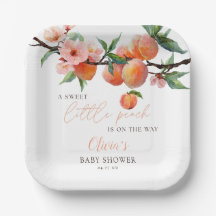 Een zoete kleine perzik baby shower