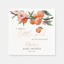 Een zoete kleine perzik baby shower