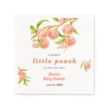Een zoete kleine perzik babyshower