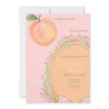 Een zoete kleine perzik is onderweg - Baby Shower