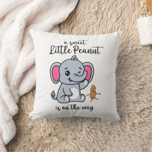 Een zoete kleine pinda onderweg Nieuwe baby cool Kussen