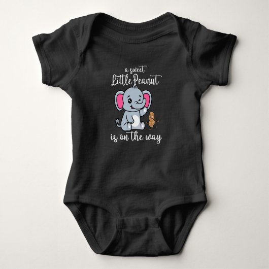 Een zoete kleine pinda onderweg Nieuwe baby cool Romper (Voorkant)