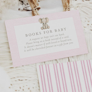 Een Zoete Kleine Pinda Pastel Roze Baby Shower Informatiekaartje