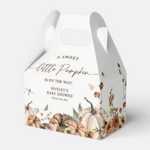 Een Zoete Kleine Pompoen Herfst Baby Shower Bedankdoosjes