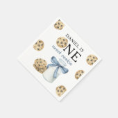 Een zoete koekje en melk eerste verjaardag servet (Hoek)