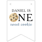 Een zoete koekje en melk eerste verjaardag vlaggetjes (Tweede vlag)