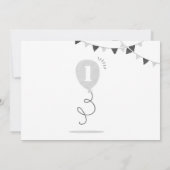 Een zoete koekjesmelk en koekjes eerste verjaardag kaart (Achterkant)