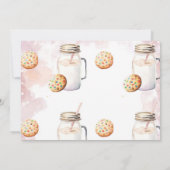 Een zoete melk en koekjes eerste verjaardag foto kaart (Achterkant)