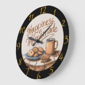 Een zoete ochtend: koekjes en koffie grote klok (Hoek)