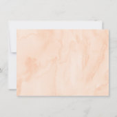 Eén zoete peach eerste verjaardag bedankkaart (Achterkant)